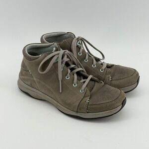 Ahnu Women 7 Grey Leather Suede Lace Up Hiking Ankle Boots 1009551CLGY